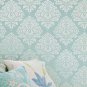 Wall Stencil Damask Kerry SM, Reusable stencils better than wallpaper