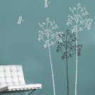 Large Stencil Going to Seed, DIY reusable wall stencils not decals