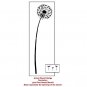 Stencil Dandelion MED, DIY Reusable wall stencils better than decals