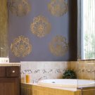 Reusable Wall Stencil Brocade No.1 SM, DIY decor stencil not decals