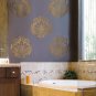 Reusable Wall Stencil Brocade No.1 SM, DIY decor stencil not decals