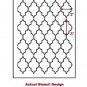 Craft Stencil Marrakech Trellis SM, Stencil for DIY furniture, pillows