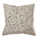 Craft Stencil Lily Scroll MED, DIY Stencil for furniture, pillow decor
