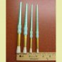 Stencil Brush Set 4 pc Natural bristle, Great for stenciling