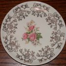 Vintage Gold-Silver Flowered Saucer
