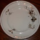 White Plate with Gold