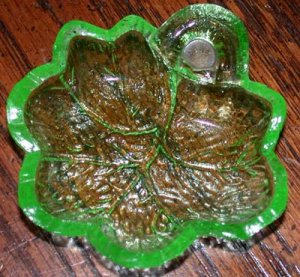 Salt Dish Grape Leaf Pattern Depression Era