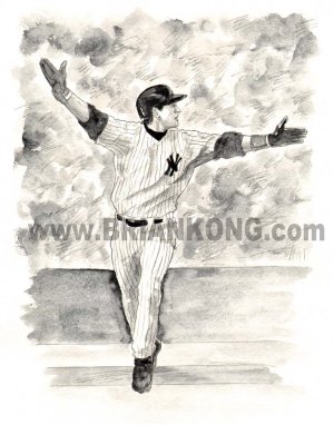 Aaron Boone B&W Preliminary sketch