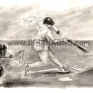 Albert Pujols : B&W Preliminary study sketch