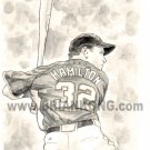 Josh Hamilton: B&W Preliminary study sketch