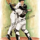 MARIANO RIVERA w/ Jorge Posada :Original Art