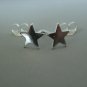 Star stud earrings, sterling silver stud eariings for men, EC462