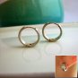 Sterling Silver Hoop Earrings-Rough Matte Silver-Mens Earrings Hoop-Medium (#E150MN)