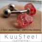 Red stone cufflinks