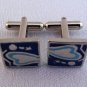 Art deco heart cufflinks