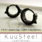 Black mens earrings with spikes, stainless steel earrings for guys, unique earrings for men, EC152
