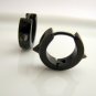 Black mens earrings with spikes, stainless steel earrings for guys, unique earrings for men, EC152