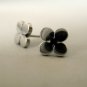 Four leaf clover stud earrings, good luck stud earrings, men's stud earrings, EC416