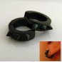 Spike hoop earrings for men &acirc;�� thorn huggie hoop earrings, M, black, EC158