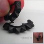 Men's hoop earrings, rocker huggie hoop earrings for guys, M, black, EC153MB