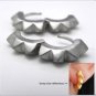 Sterling silver hoop earrings, men's hoop earrings, thorn spike earrings, ECE153MW