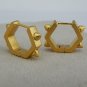 Men's hoop earrings, golden thorn hoop earrings for guys, ECE154MY