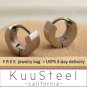 Extra small cartilage steel men's hoop earrings, EC110