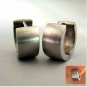 Men's hoop earrings, extra wide hoop earrings, M, steel, EC170