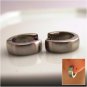 Men's hoop earrings with industrial inspired design EC150