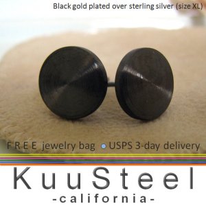 Cheater Plugs Fake Plug Earrings Men S Stud 10mm Flat Cheater Plugs Fake Plug Earrings Men S Stud 10mm Flat Disc Studs Ec420 10mb