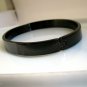 Black stainless steel bracelet for men in oval shape, 660A