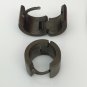 Men's huggie hoop earrings, S, black, ECE113MB