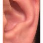 Mens earrings in the shape of triangles handmade from sterling silver, E233SB