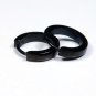 Men's huggie hoop earrings, M, black, EC133A