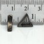 Men's earrings in triangle hoops, S, black, ECE230SB