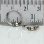 Silver wire hoop earrings for men, thin sterling silver hoop earrings, EC543A