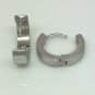 Men's sterling silver hoop earrings in size medium, ECE150MW