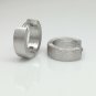Men's sterling silver hoop earrings in size medium, ECE150MW