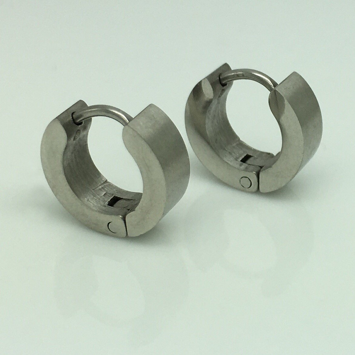 Extra small cartilage steel men's hoop earrings, EC110