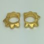 Men's earrings, gold spike thorn hoop earrings, ECE153MY