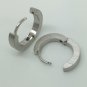 Men's sterling silver hoop earrings, 9mm inner diameter,  ECE140MW