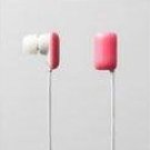 Dark pink gum ear piece