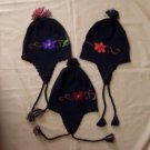 Lot of 10 alpaca wool hat adorned with flowers