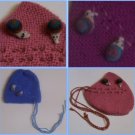 Lot of 10 baby hat adorned with little snails