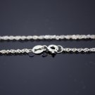 2.0 mm Sterling Silver Twisted Serpentine Chain made in Italy (CH091304)