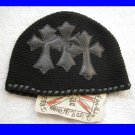 A&G : F6H-C8BLK VINTAGE CEMETARY CROSS CASHMERE BEANIE CAP - OUT OF STOCK