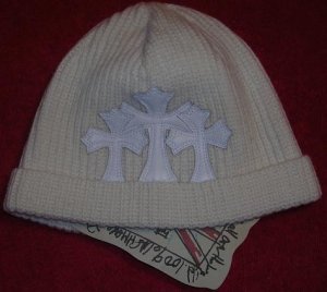 A&G : BF-C8IVY VINTAGE CEMETARY CROSS CASHMERE BEANIE CAP - BRAND NEW WITH TAGS