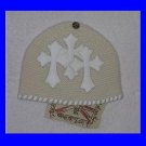 A&G : F6H-C8IVY VINTAGE CEMETARY CROSS CASHMERE BEANIE CAP - BRAND NEW W/TAGS (ONLY ONE LEFT)