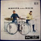GENE KRUPA ~ BUDDY RICH   " Krupa and Rich "  1957 Jazz LP