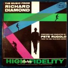 " THE MUSIC OF RICHARD DIAMOND "   Pete Rugolo   1959 LP